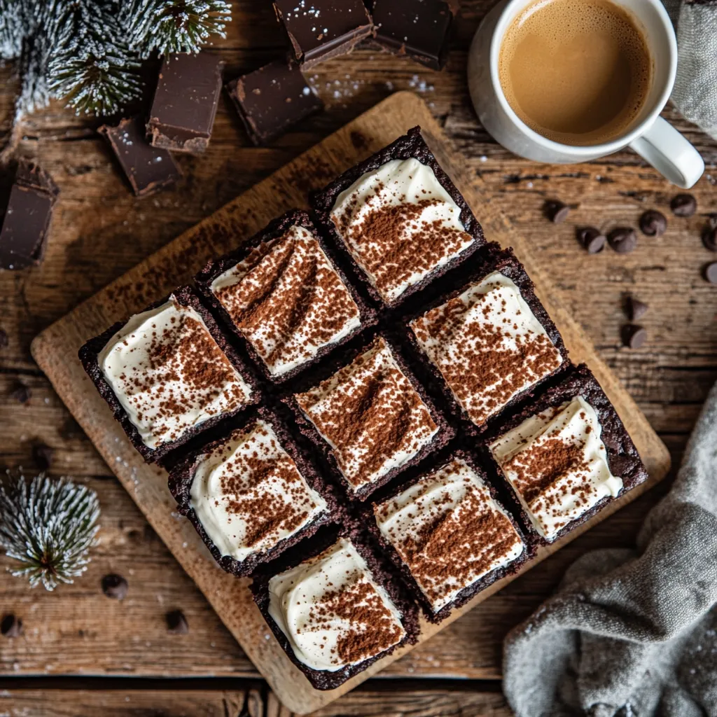 brownies with cream cheese frosting