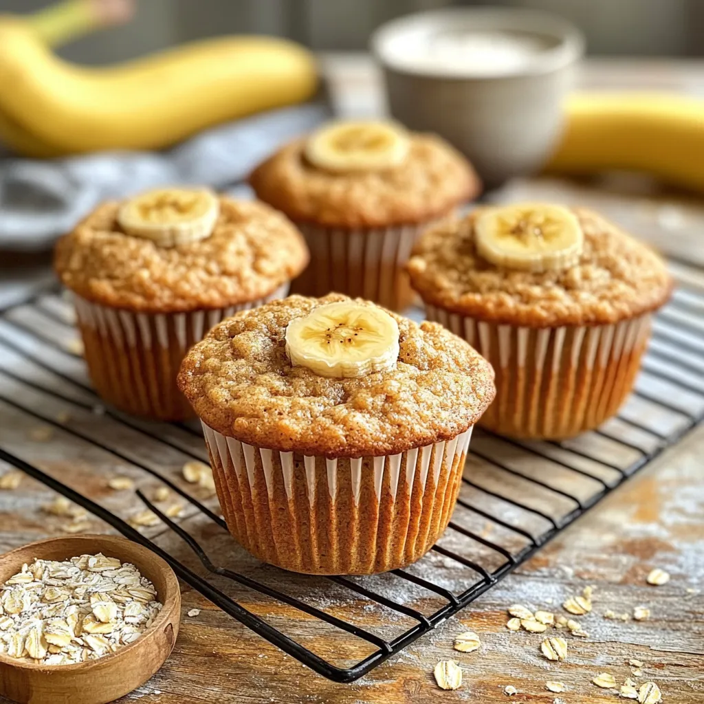 high protein banana muffins