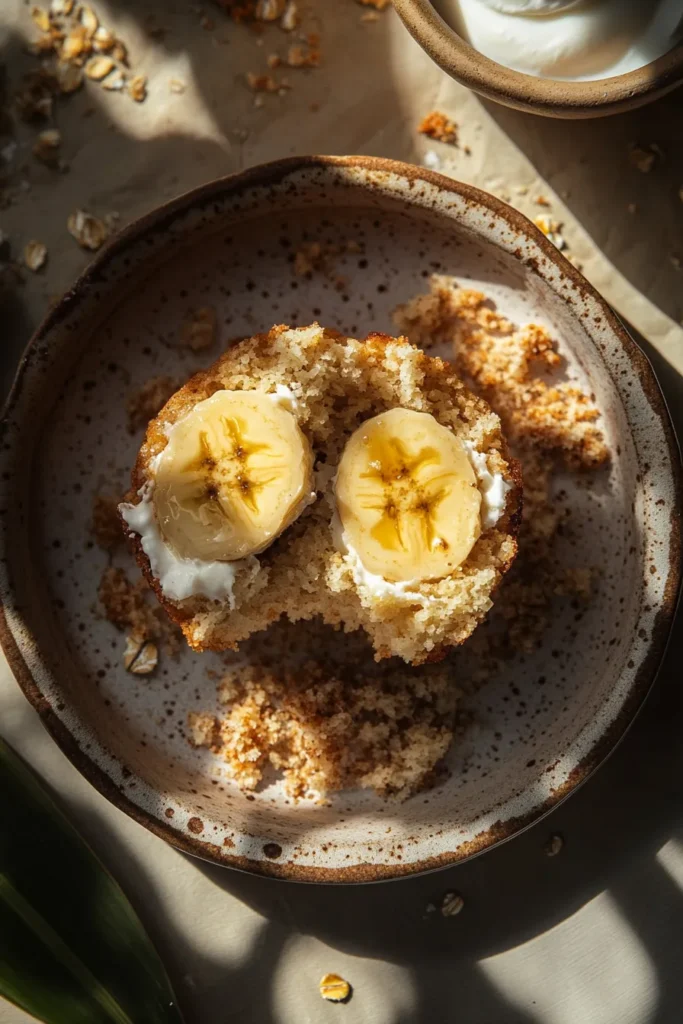 high protein banana muffins