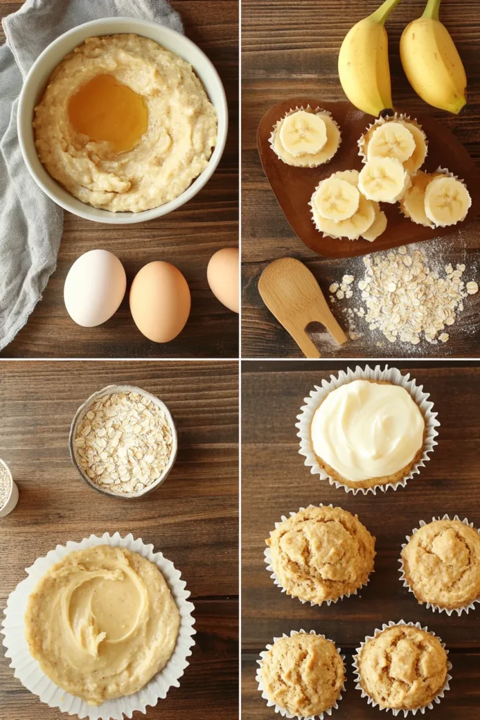 high protein banana muffins