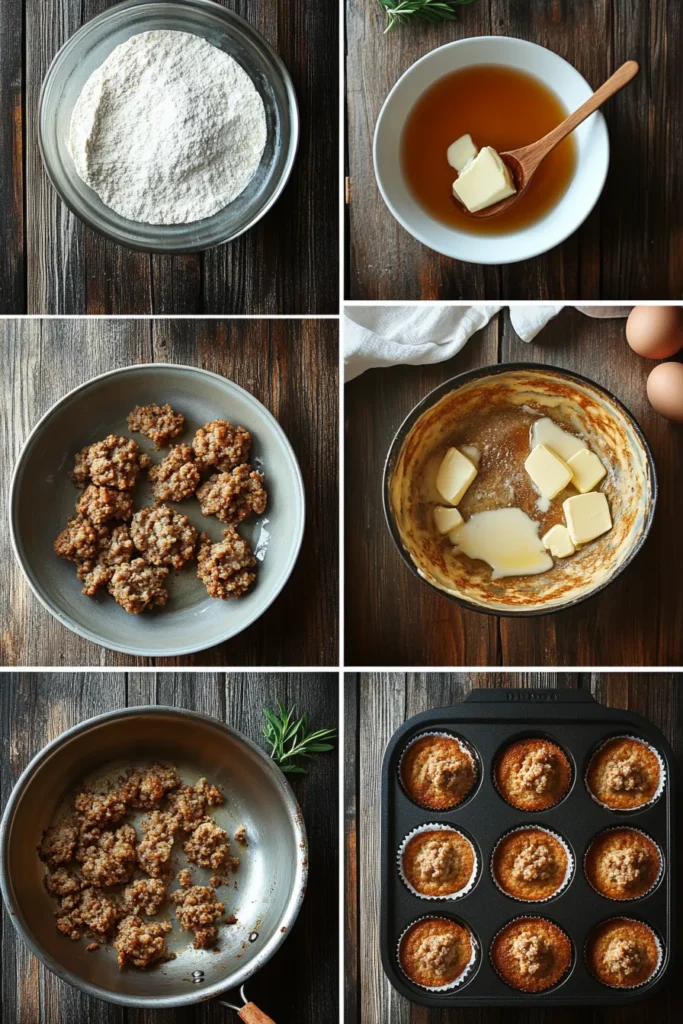 sausage pancake muffins