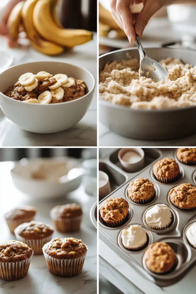 sourdough banana muffins