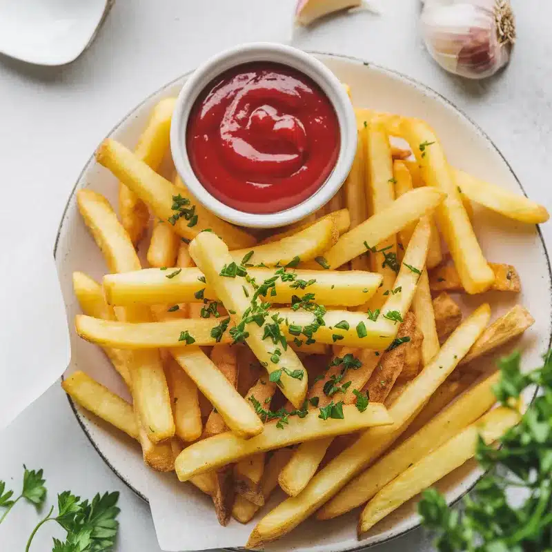 Garlic fries recipe