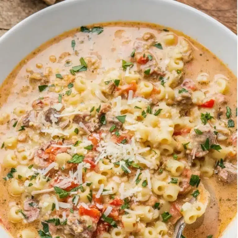 creamy parmesan italian sausage soup