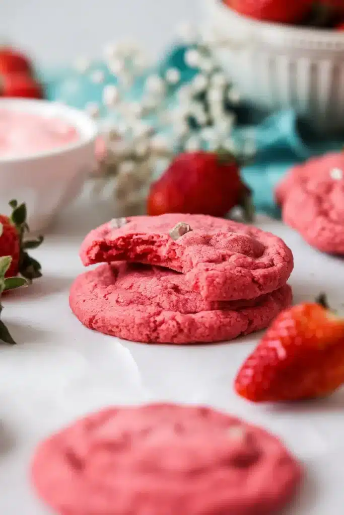 strawberry cookies