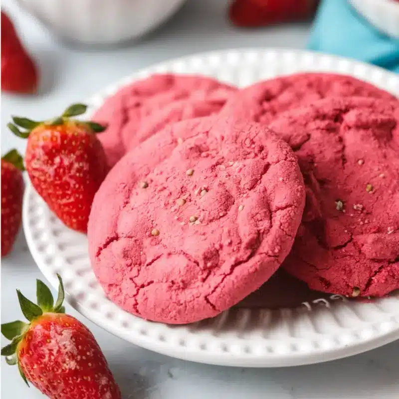 strawberry cookies