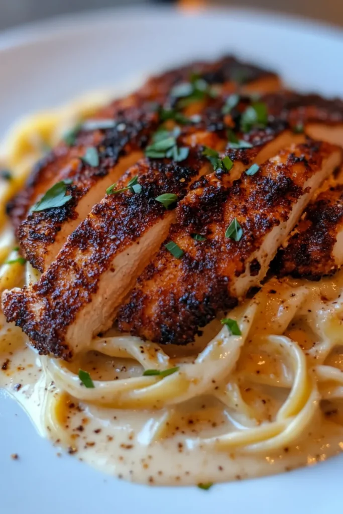 Blackened Chicken Alfredo