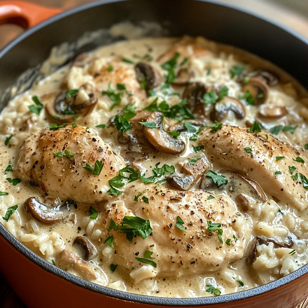 cream of mushroom chicken and rice