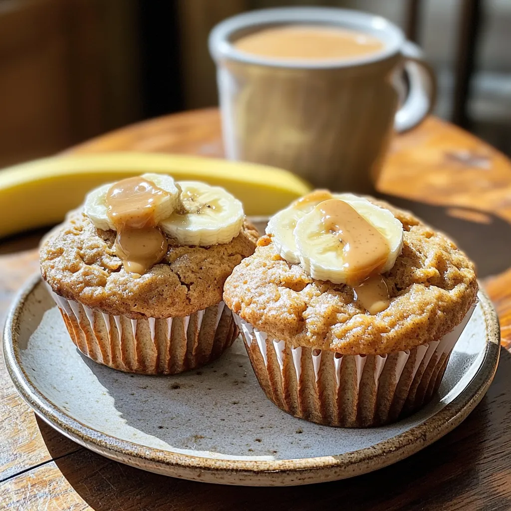4 ingredient banana muffins