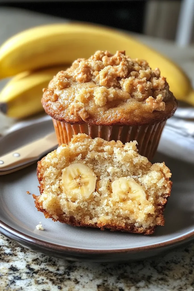 4 ingredient banana muffins