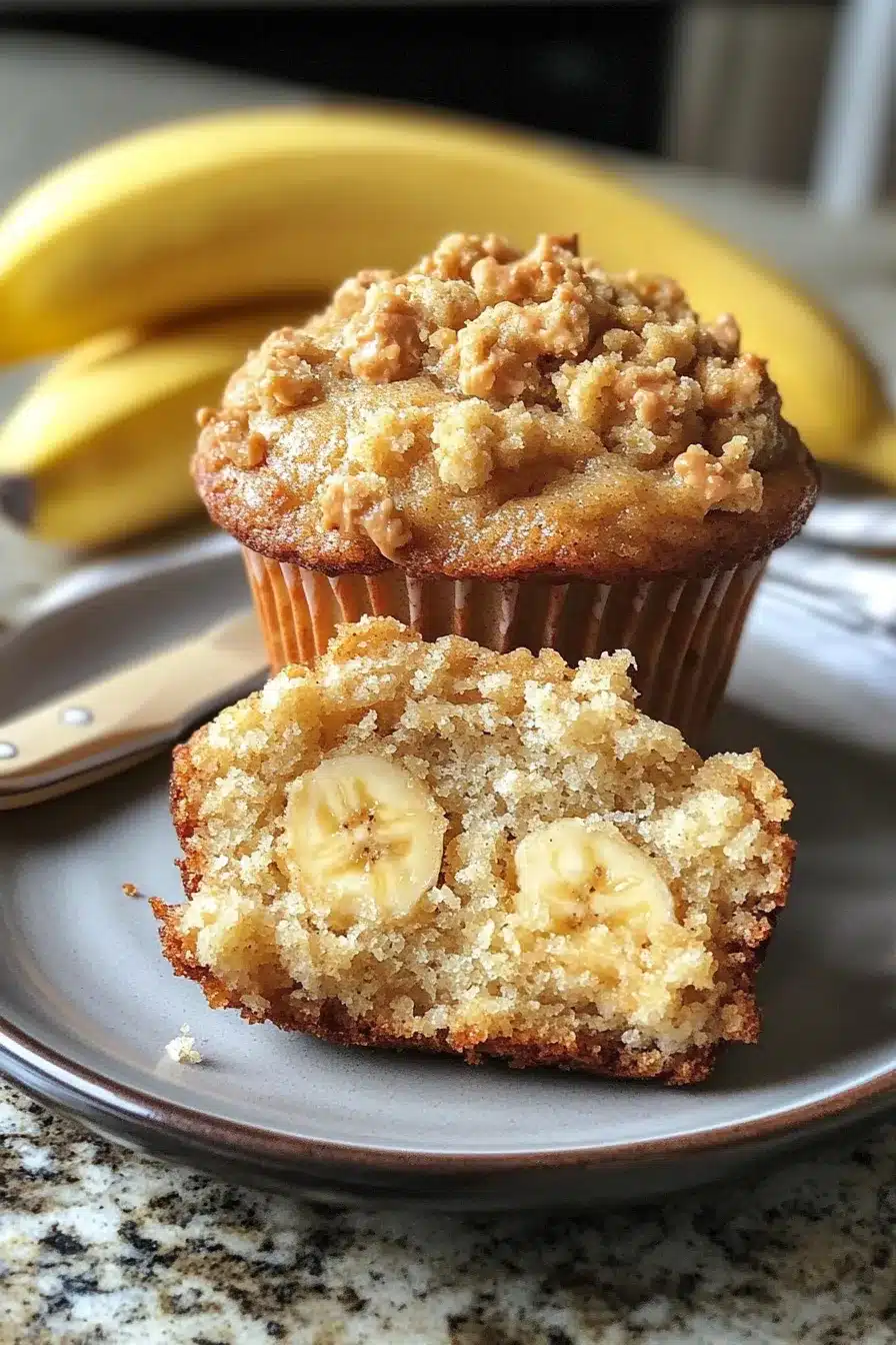 4 ingredient banana muffins