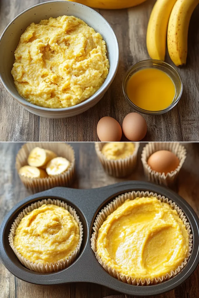 cake mix banana muffins