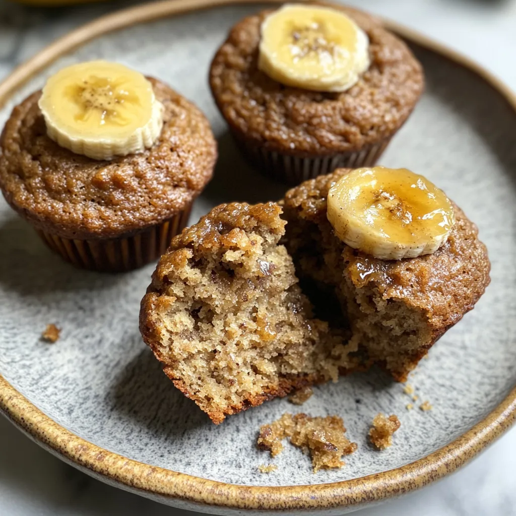 gluten free banana bread muffins