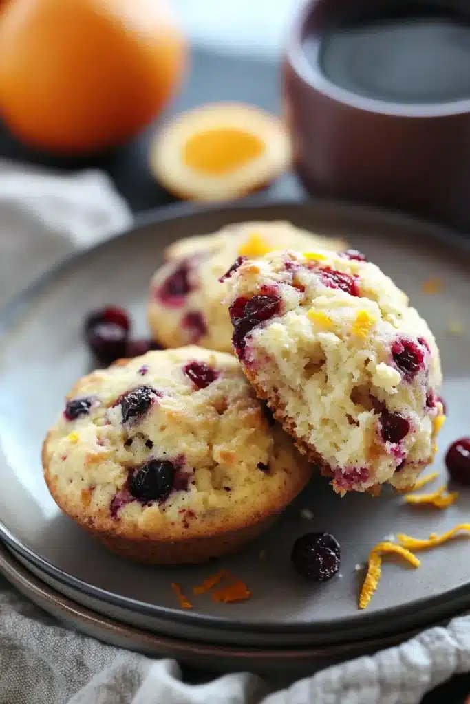 orange cranberry muffins
