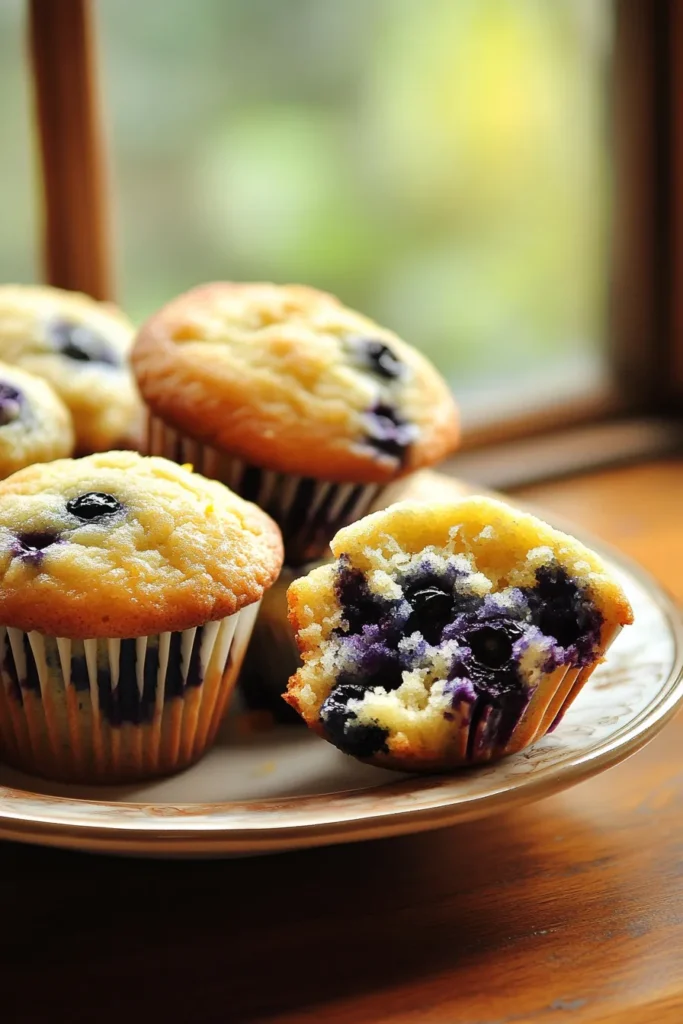 blueberry and lemon muffins