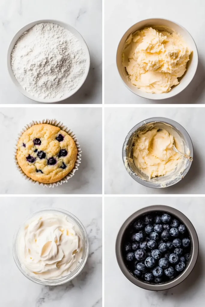 blueberry and lemon muffins