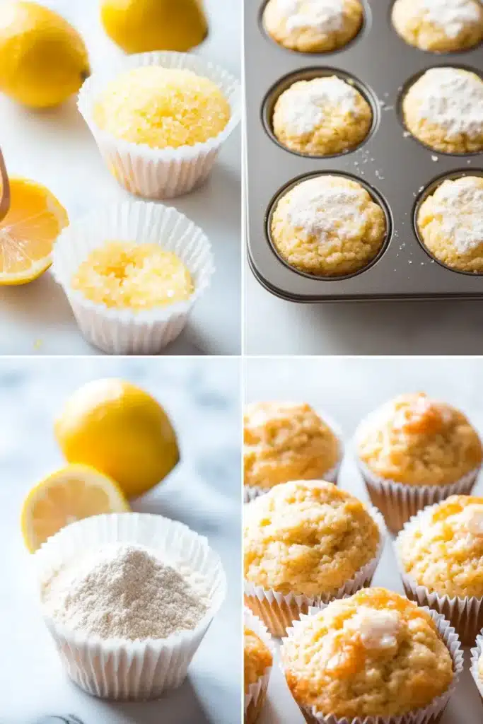 gluten free lemon muffins