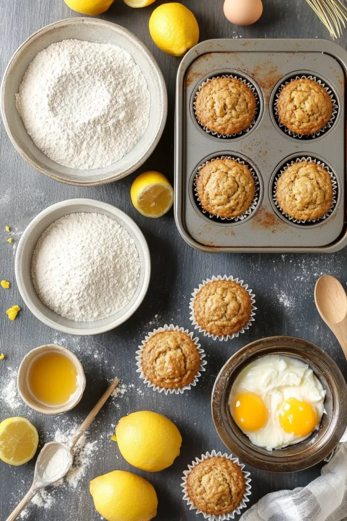 Healthy Lemon Muffins