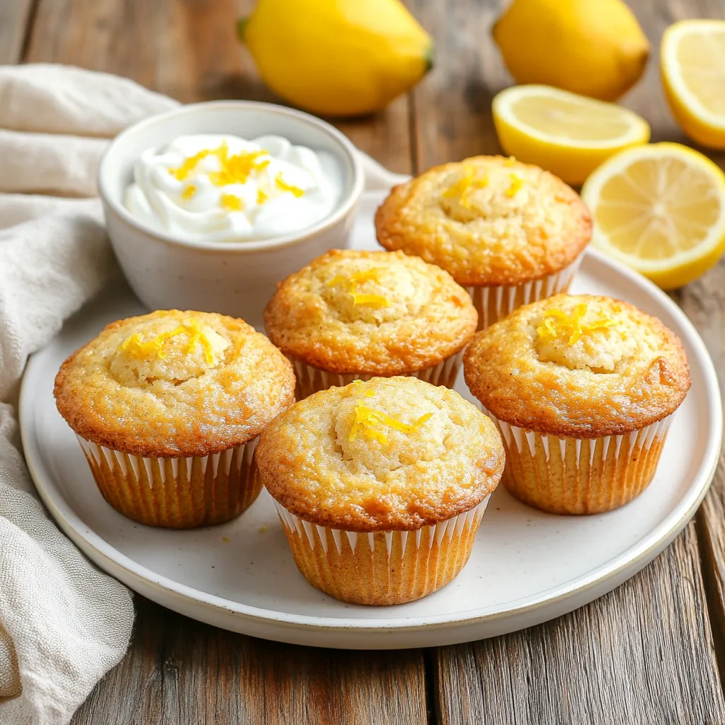 Healthy Lemon Muffins
