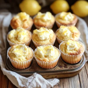 lemon cream cheese muffins