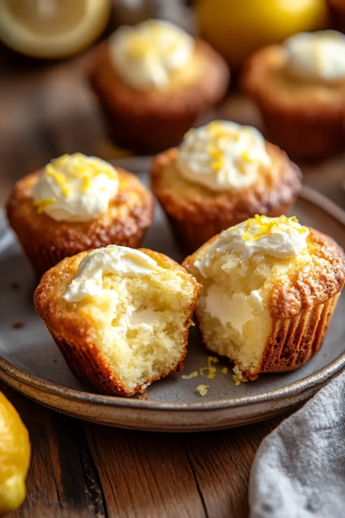 lemon cream cheese muffins