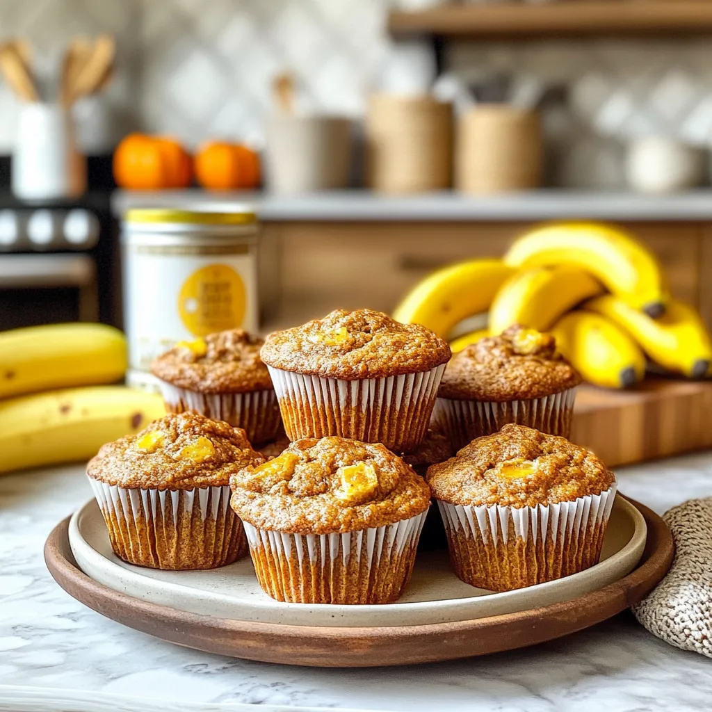 pumpkin banana muffins