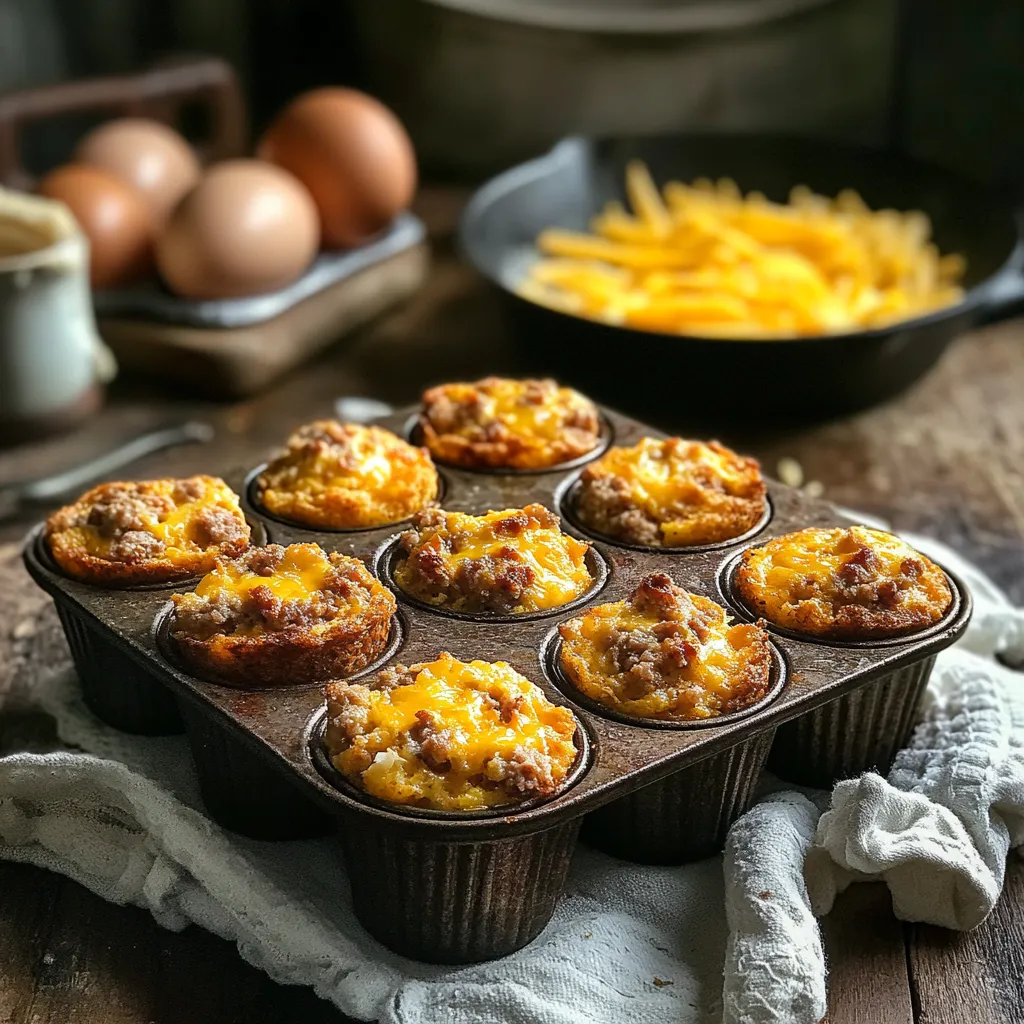 sausage egg and cheese muffins