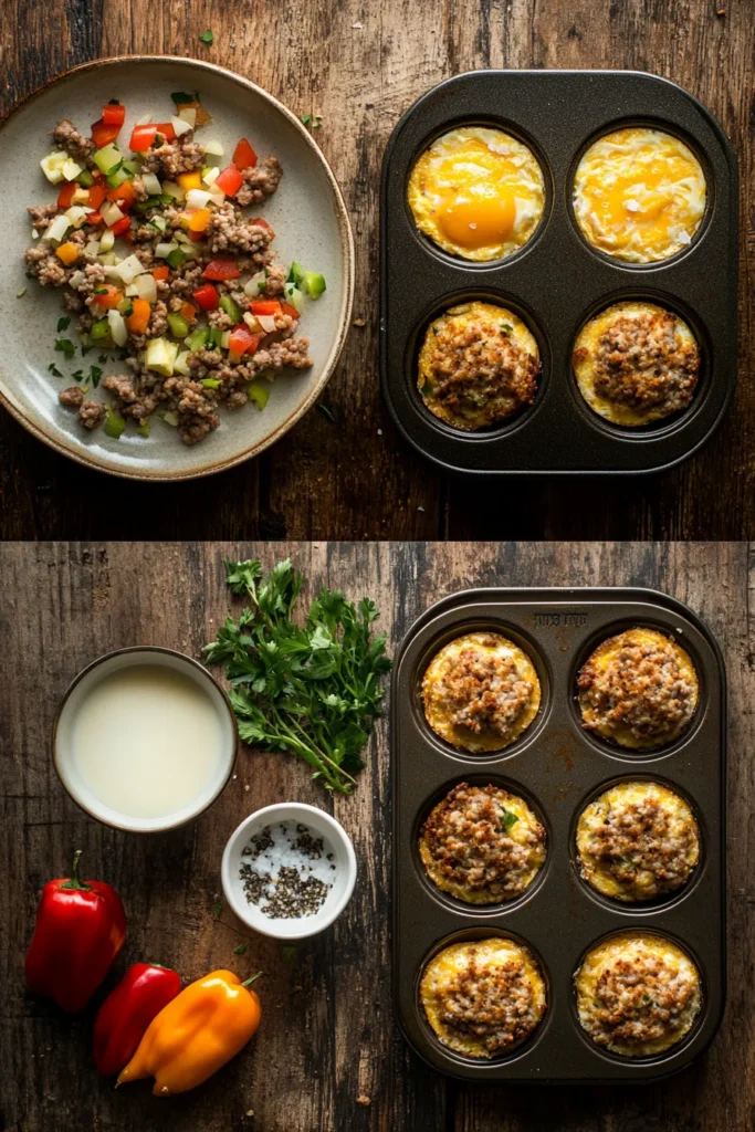 sausage egg and cheese muffins