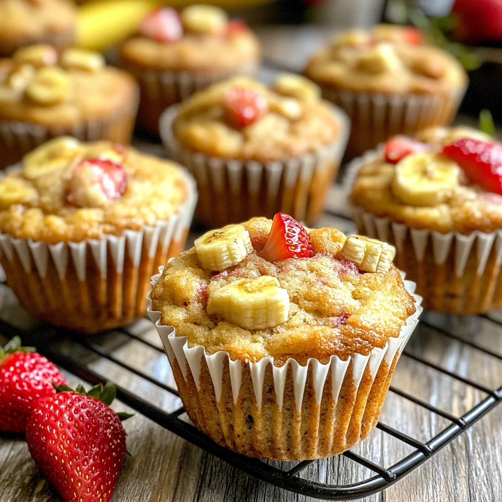 strawberry banana muffins