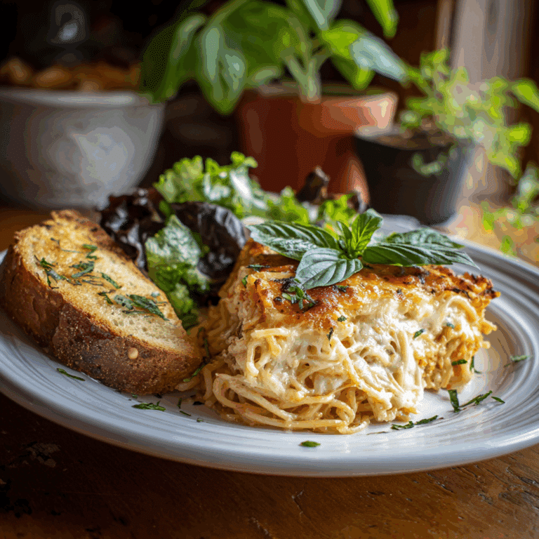 spaghetti pie with ricotta cheese