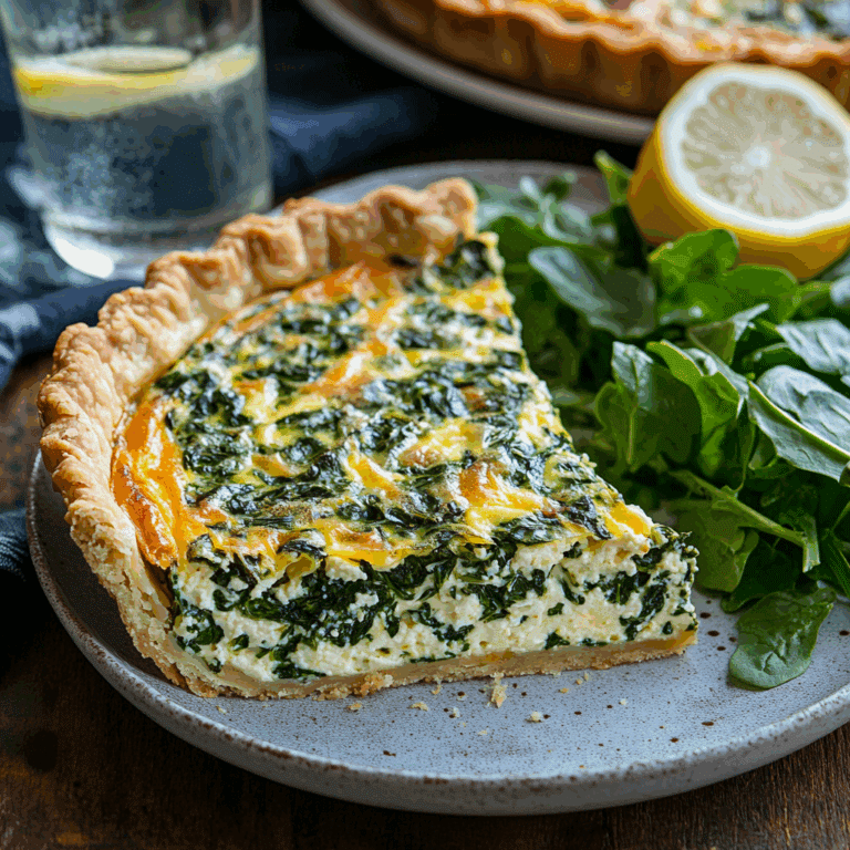 spinach ricotta cheese quiche